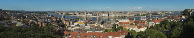 Budapest from Halászbástya étterem restaurant