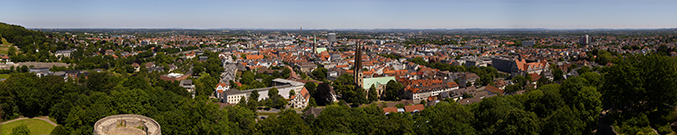 Bielefeld from Sparrenburg Castle