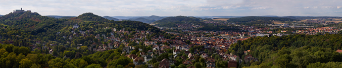 Eisenach - view from fraternity monument